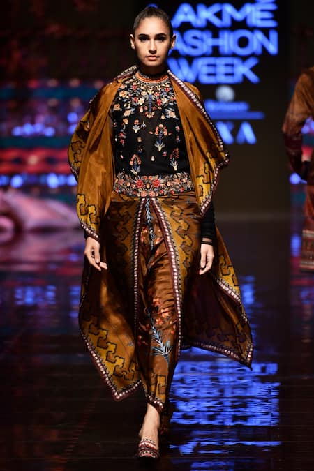 Rajdeep Ranawat Silk Printed Jacket 