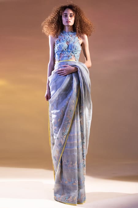 Abhishek Sharma Embroidered Saree 