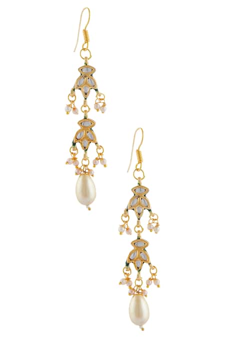 Just Shradhas Kundan Dangler Earrings 