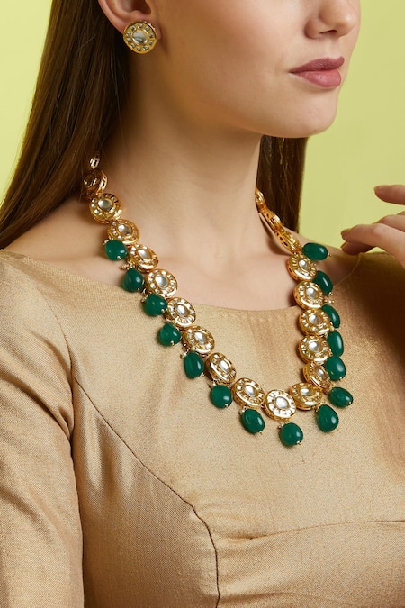 Just Shradha's Stone Necklace Set 