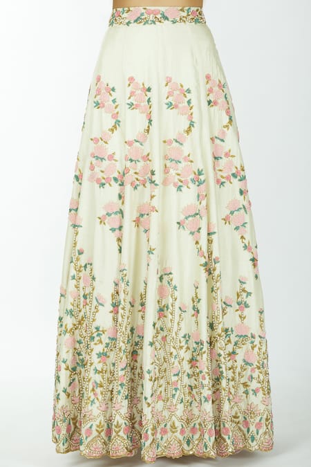 Shop Neha Mehta Couture White Silk Round Lehenga Set Online at Aza Fashions Shop_Neha Mehta Couture_White Silk Round Lehenga Set _Online_at_Aza_Fashions