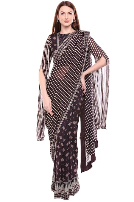 Soup by Sougat Paul Printed Saree Set 