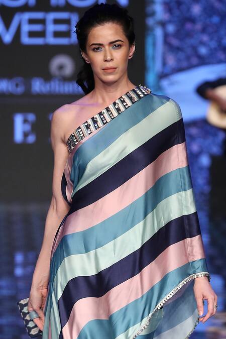 Buy_Sva By Sonam & Paras Modi_Multi Color Silk Satin Printed Top Pant Set_Online_at_Aza_Fashions