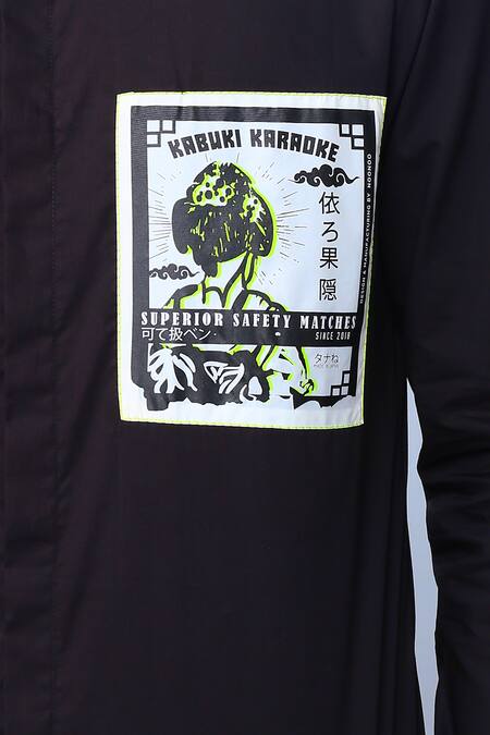 Buy Noonoo Black 100% Cotton Slim Fit Shirt Online at Aza Fashions Buy_Noonoo_Black 100% Cotton Slim Fit Shirt_Online_at_Aza_Fashions