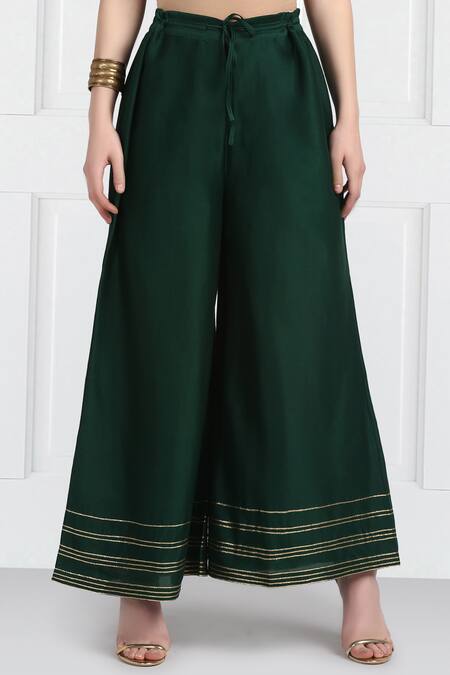 Buy_Label Earthen_Maroon Silk, Organza, Chanderi Sequins, Kalidar Kurta Set With Dupatta For Kids_Online_at_Aza_Fashions