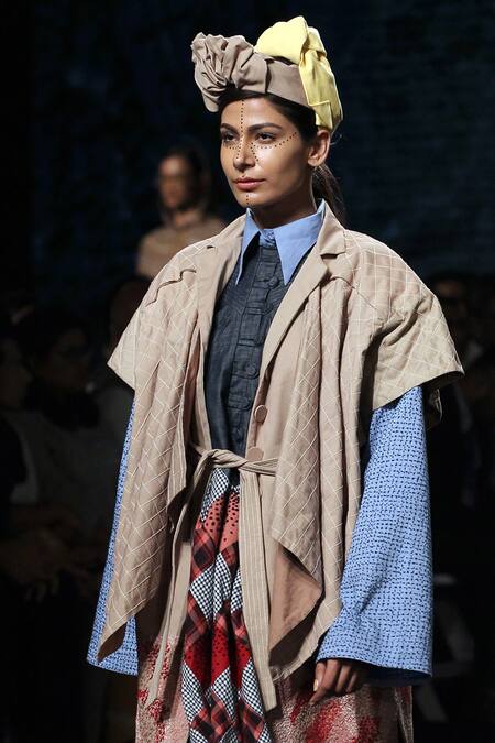 Buy Chambray & CO. Beige 15% Tencel Dress 75% Cotton 25% Tencel, 15% Tencel Shirt Maxi With And Online at Aza Fashions Buy_Chambray & CO._Beige 15% Tencel Dress 75% Cotton 25% Tencel, 15% Tencel Shirt Maxi With And _Online_at_Aza_Fashions