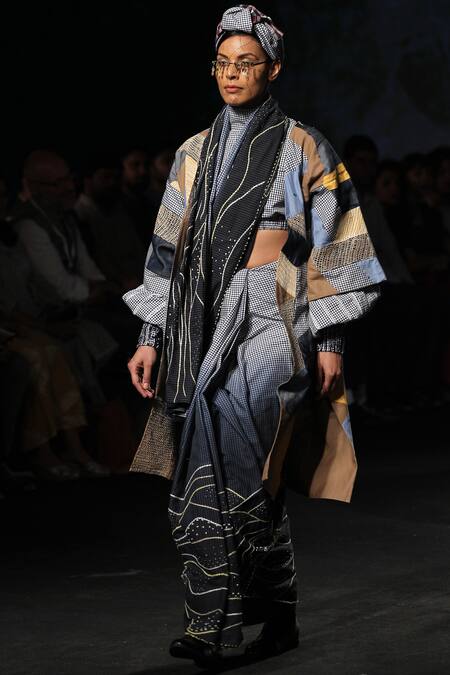 Chambray & CO._Blue 15% Tencel Top 85% Cotton, 15% Tencel85% Cotton, Embroidered With _Online_at_Aza_Fashions