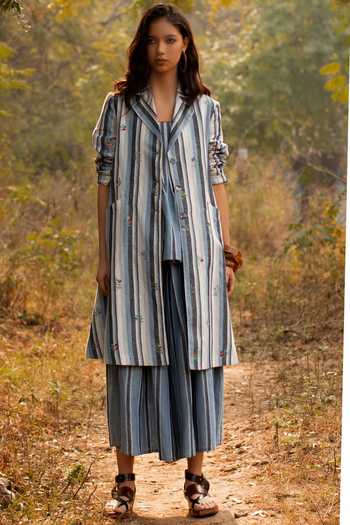 Payal Pratap Striped Jacket 