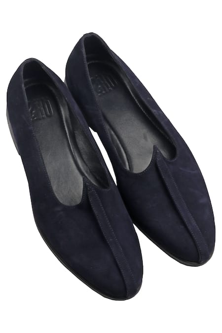 Sko_Blue Suede Mojris _Online_at_Aza_Fashions