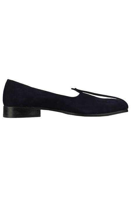 Buy_Sko_Blue Suede Mojris _Online_at_Aza_Fashions