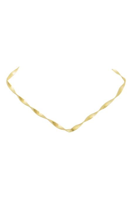 Varnika Arora Gold Plated Twisted Necklace