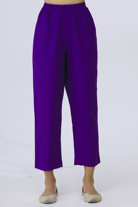 Shop_Heli Shah_Blue Silk Kurta Set_Online_at_Aza_Fashions