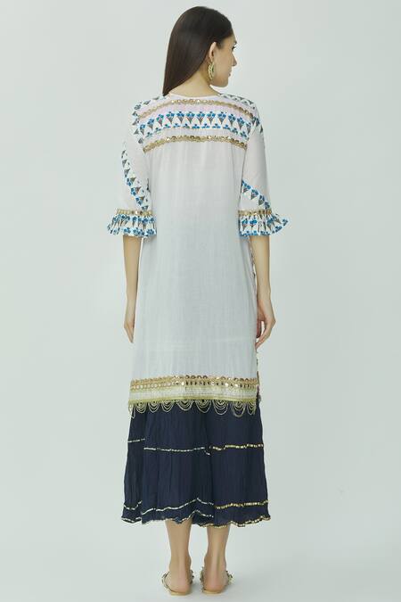 Kunwarani Ritu Cotton Kurta Sharara Set 