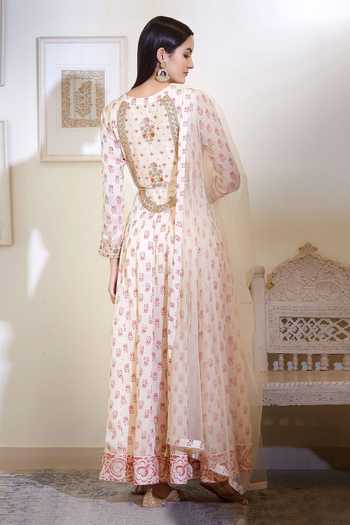 Shyam Narayan Prasad Silk Anarkali Set