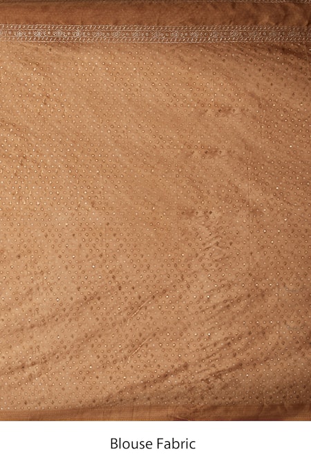 Shop_RI.Ritu Kumar_Black Silk Satin Embroidered Saree _Online_at_Aza_Fashions