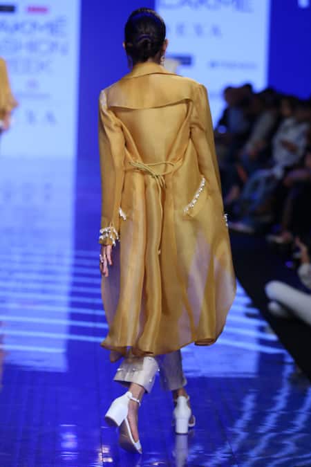 Ridhi Mehra Chanderi Embellished Jumpsuit with Jacket 