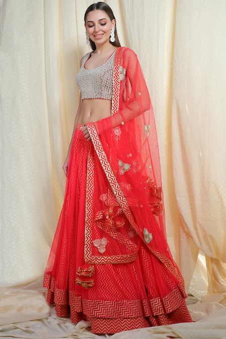 Nikasha Embellished Bridal Lehenga Set 