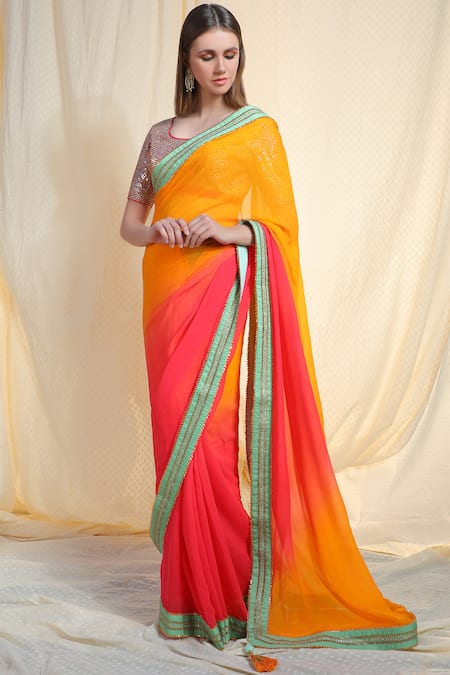 Nikasha Embellished Saree with Blouse 