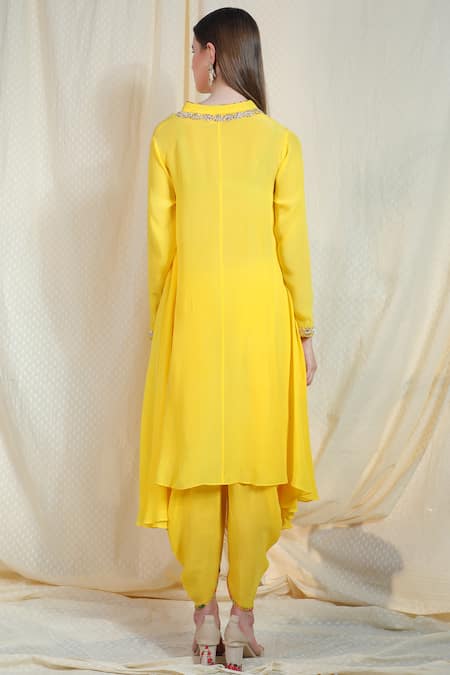 Nikasha Embroidered Kurta Dhoti Pant Set 