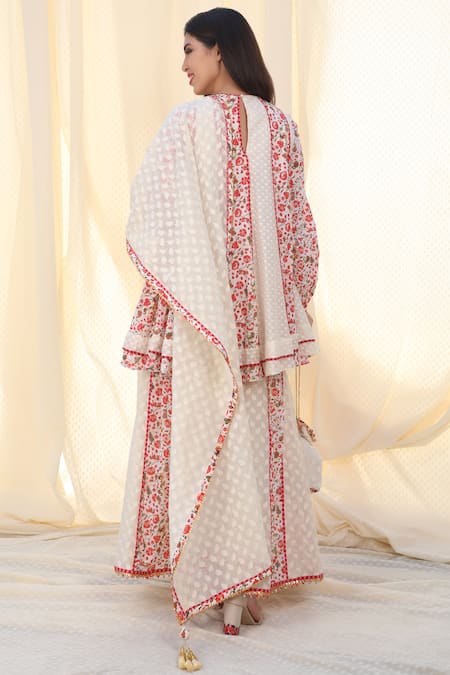 Nikasha Printed Anarkali Palazzo Set 