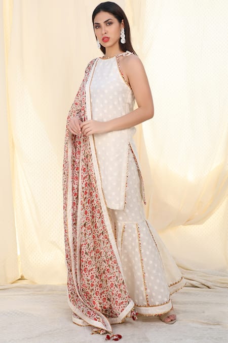 Nikasha Printed Kurta Sharara Set 