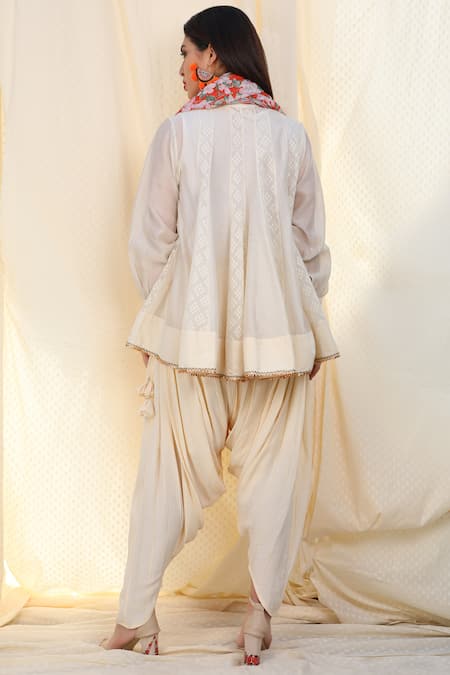 Nikasha Printed Kurta Dhoti Pant Set 