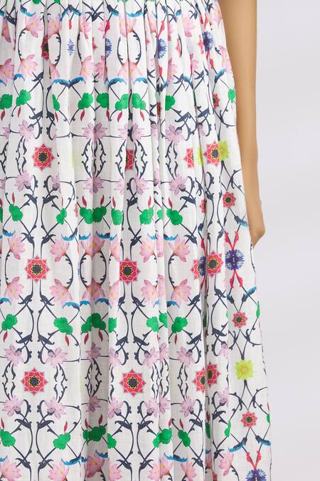 Buy MR. Ajay Kumar White Linen Maxi Skirt Online at Aza Fashions Buy_MR. Ajay Kumar_White Linen Maxi Skirt _Online_at_Aza_Fashions