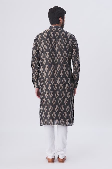 Gaurav Katta Silk Tie Dye Kurta 