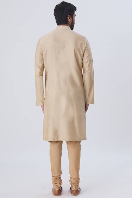 Shop Kommal Sood Beige Cotton Silk Kurta Set at Aza Fashions Shop_Kommal Sood_Beige Cotton Silk Kurta Set _at_Aza_Fashions