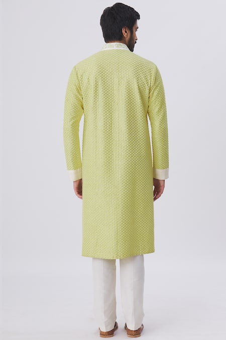 Kunal Anil Tanna Embroidered Kurta & Pant Set 