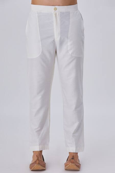 Shop Kunal Anil Tanna Beige Spun Silk Textured Kurta And Pant Set Online at Aza Fashions Shop_Kunal Anil Tanna_Beige Spun Silk Textured Kurta And Pant Set _Online_at_Aza_Fashions