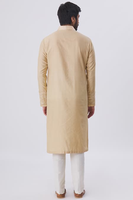 Kunal Anil Tanna Textured Kurta & Pant Set 