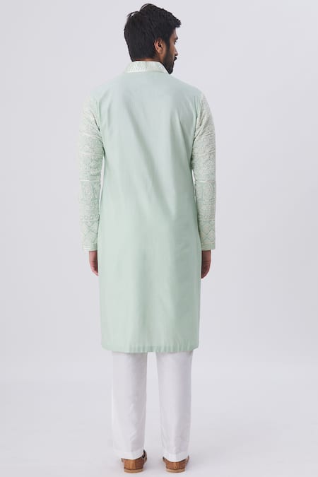 Kunal Anil Tanna Embellished Kurta & Pant Set 