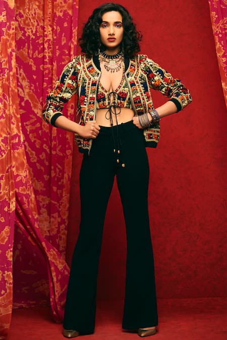 Nadima Saqib Embroidered Jacket 