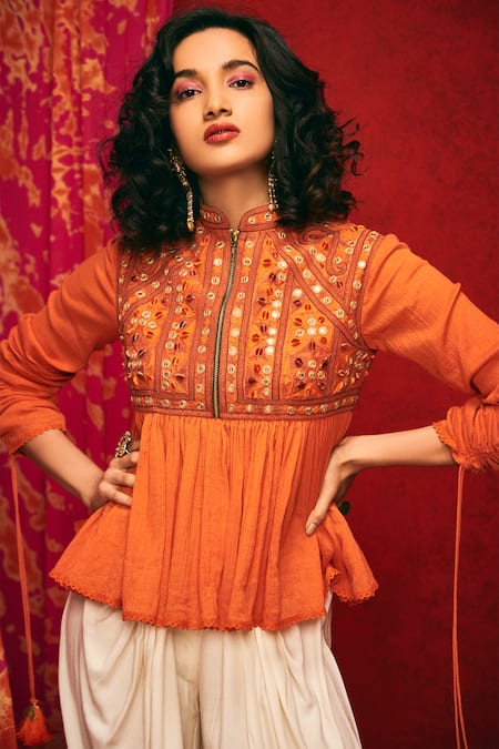 Nadima Saqib Chanderi Kedia Top 