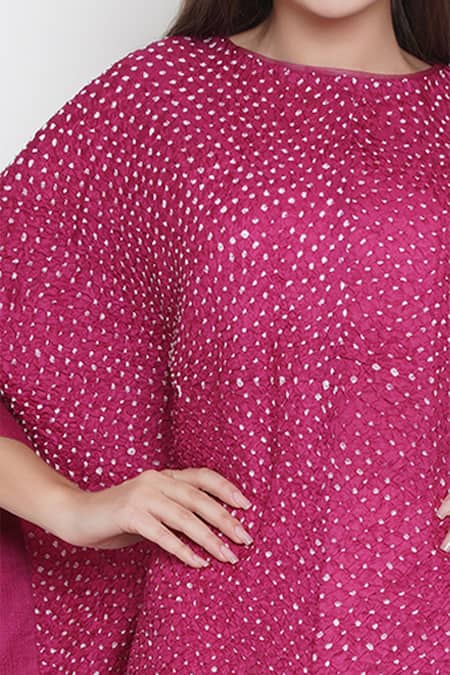 Twenty Nine Silk Bandhani Cape Blouse 