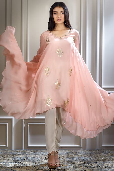 Mandira Wirk - Indian Foil Print Kurta Set 