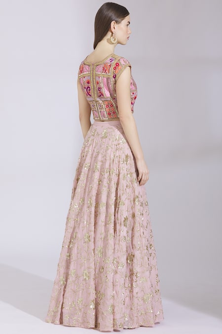 Ayesha Aejaz Embroidered Lehenga Set 