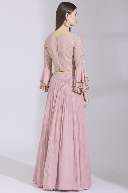 Ayesha Aejaz Embroidered Lehenga Set 