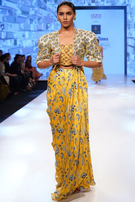 Diyarajvvir Pre-Draped Saree Set 