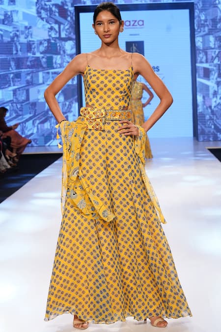 Diyarajvvir Printed Jumpsuit with Jacket 