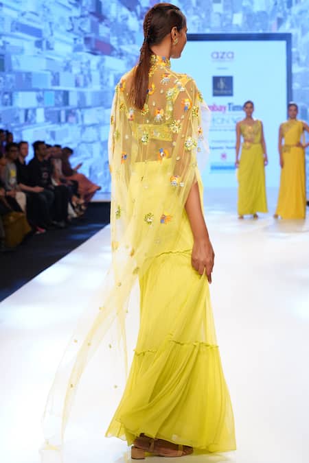 Diyarajvvir Embroidered Cape Lehenga Set 