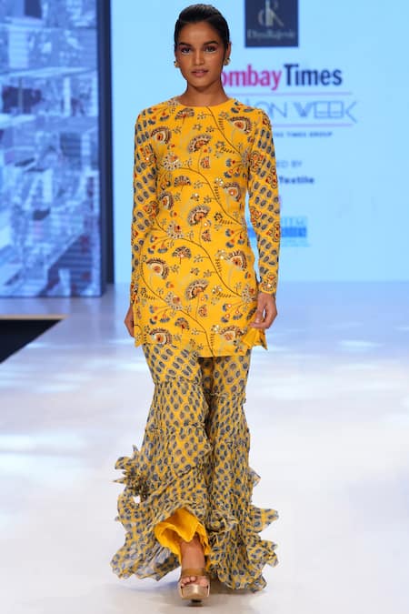 DiyaRajvvir Printed Kurta Sharara Set 