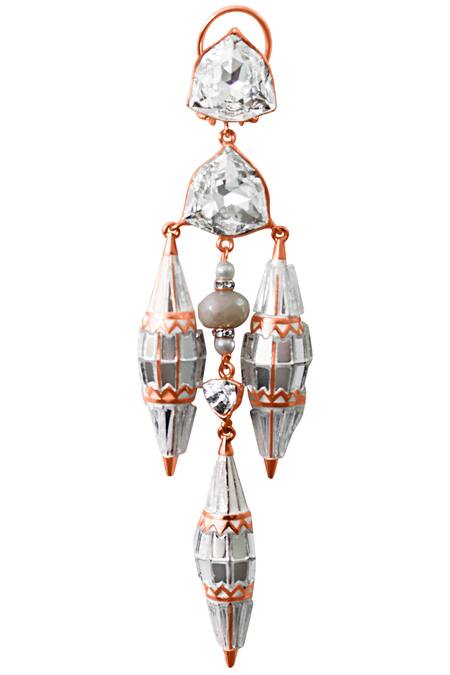 Shop_PRERTO_Silver Plated Swaroski Crystals Danglers Earrings_at_Aza_Fashions