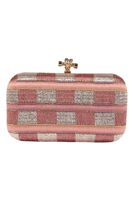 Durvi Embellished Box Clutch 