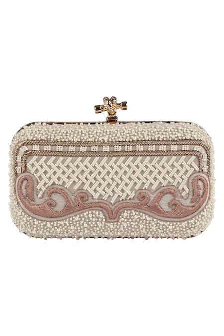 Durvi Embellished Box Clutch 