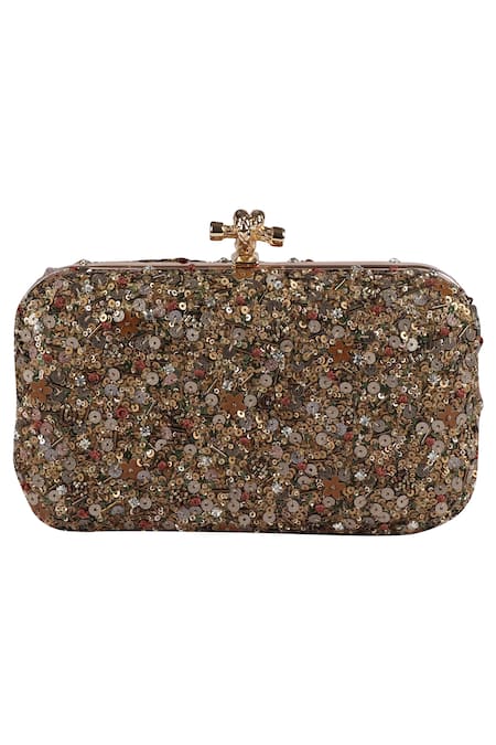 Durvi Embellished Box Clutch 