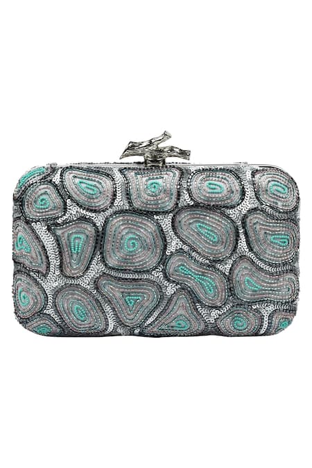 Durvi Embellished Box Clutch 