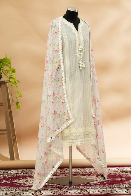 Aditi Beriwala Printed Kurta with Dupatta 