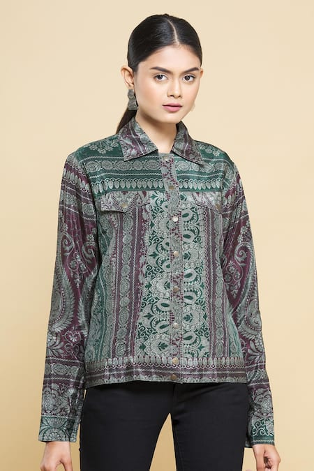 Kartikeya India Silk Crepe Jacket 